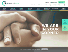 Tablet Screenshot of enablelaw.com